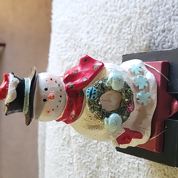 Snowman Holiday Decor Stocking Hanger - Picture 2 of 3